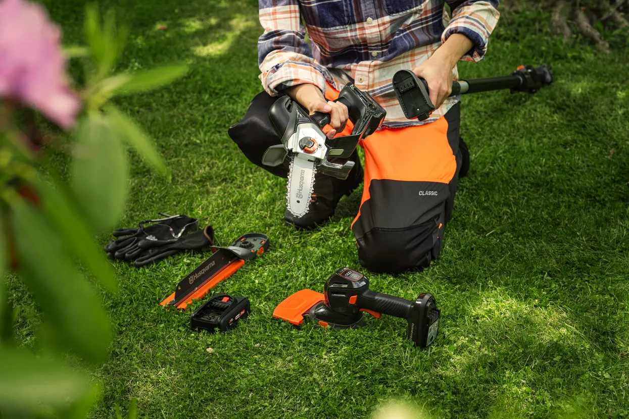 Akutoitel oksasaag Husqvarna Aspire™ P8X-P4A + Aspire™ teleskoopvars + aku ja laadija