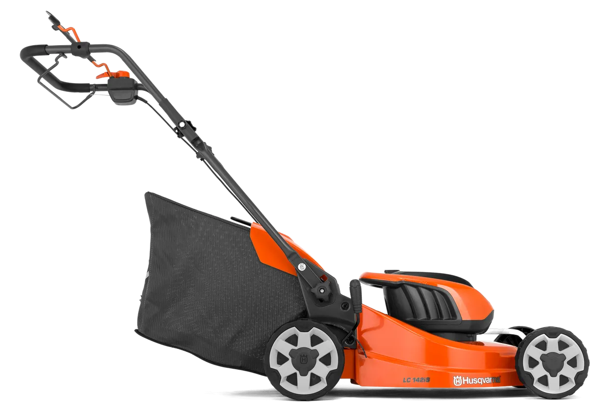 Akutoitel muruniiduk Husqvarna LC 142iS (ilma aku ja laadijata), vedav kogujaga